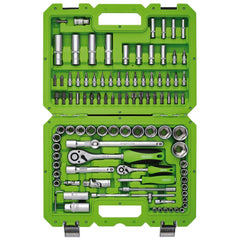 Draper HI-TORQ® Metric Socket Set, 1/4” and 1/2” Sq. Dr. (100 Piece) 55318