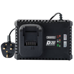 Draper D20 20V Li-ion Fast Battery Charger, 4A 55913