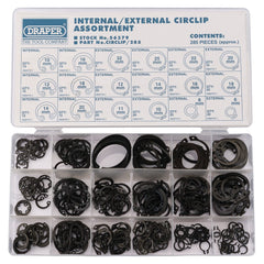 Draper Internal and External Circlip Assortment (285 Piece) 56379
