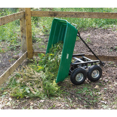 Draper Garden Tipping Trolley Cart, 75L 58553