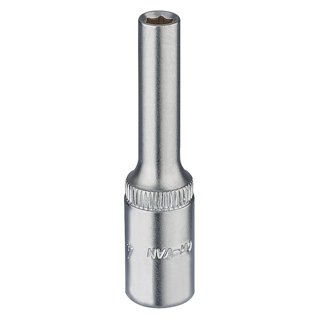 Draper Elora Deep Socket, 1/4" Sq. Dr., 4mm 58721