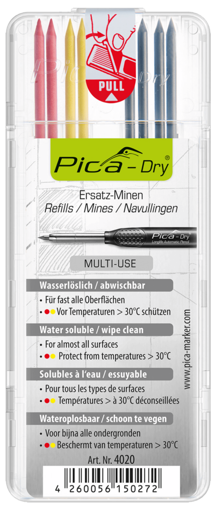 Pica Dry Refill Pack Water-Soluble Multi Use Mixed Colour - 42