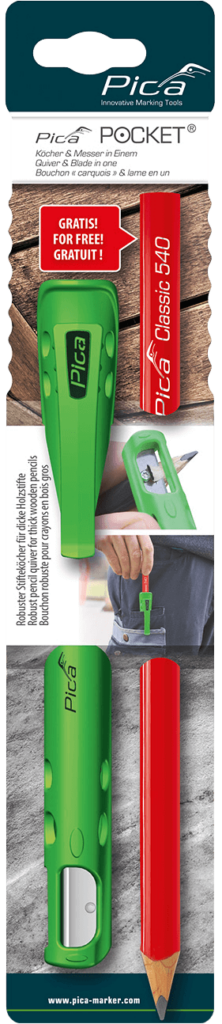Pica Pocket Carpenter Pencil with Quiver - 55-1