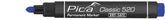Pica Classic Permanent Marker with Round Tip - Blue - 52-41