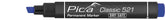 Pica Classic Permanent Marker with Chisel Tip - Blue - 521-41
