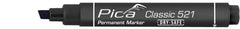 Pica Classic Permanent Marker with Chisel Tip - Black - 521-46