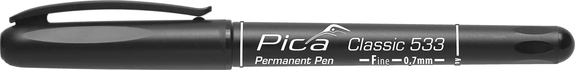 Pica Classic Permanent Black Marker Fine Tip - 533-46