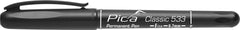 Pica Classic Permanent Black Marker Fine Tip - 533-46