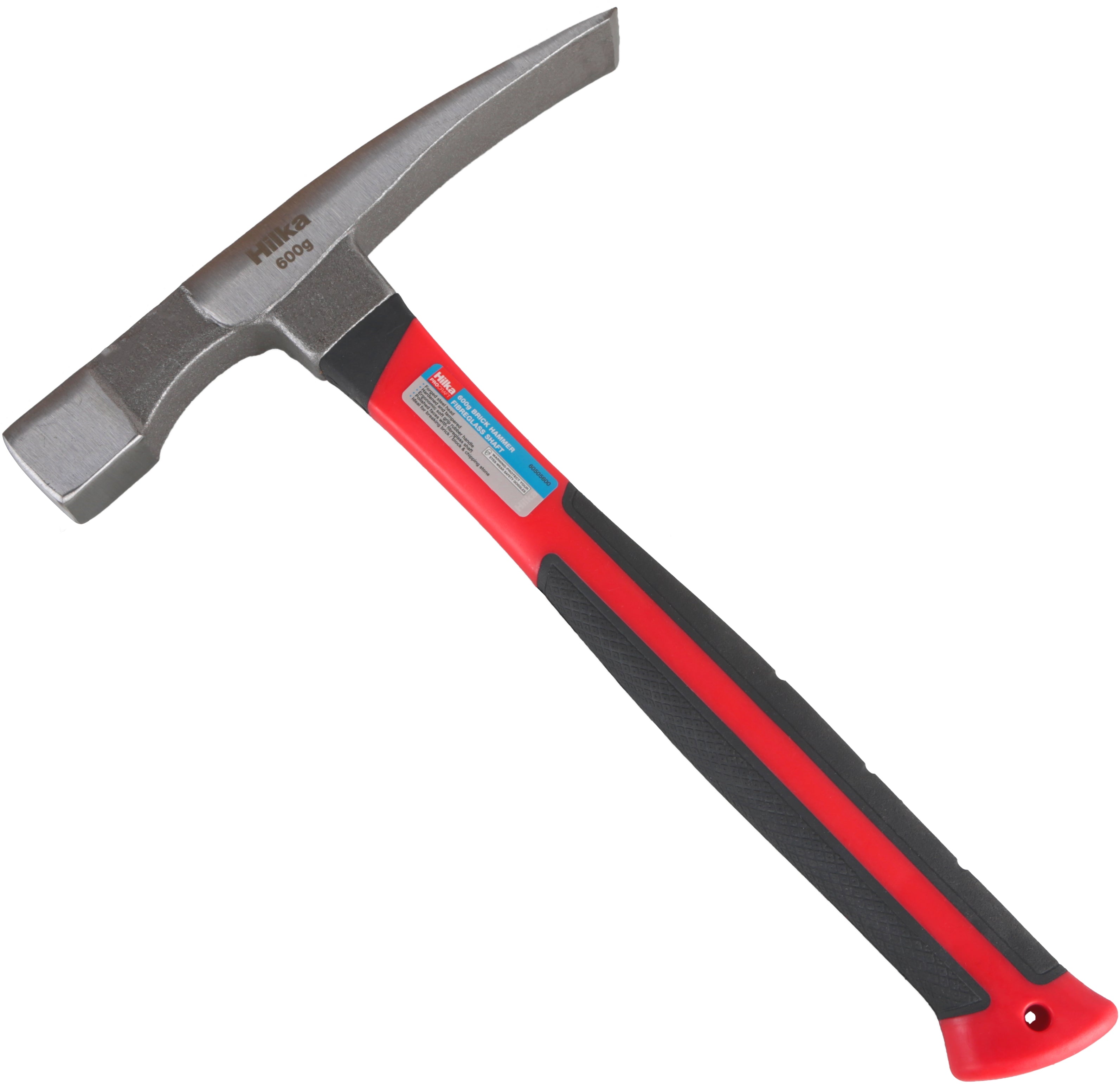 Hilka 600g Brick Hammer Fibreglass Shaft 60505600