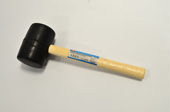 Hilka 32oz Black Rubber Mallet Wooden Shaft 61202032