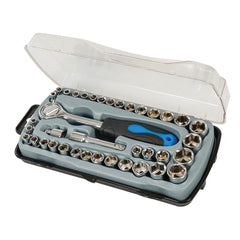Silverline Compact Socket Set 6pt Metric / A/F 39pce 633754