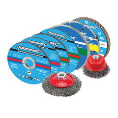 Silverline Cutting & Grinding Discs Kit 12pce 633831