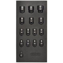 Draper Draper HI-TORQ® Metric Impact Socket Set in EVA Drawer Insert Tray, 1/2" Sq. Dr. (15 Piece)