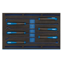 Draper Long Reach Hook and Pick Set in 1/4 Drawer EVA Insert Tray (6 Piece)