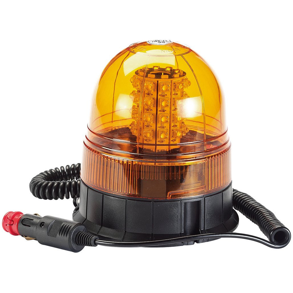 Draper 12/24V LED Magnetic Base Rotating Beacon, 400 Lumens