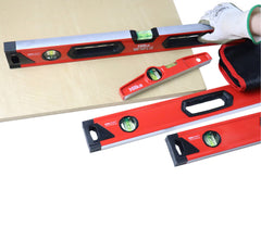 Hilka 4 pce Spirit Level Set - Torpedo, 24", 48", 72" 63990004