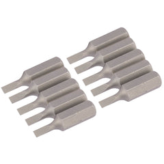 Draper Plain Slot Insert Bit, 3mm, 1/4" Hex, 25mm Long (Pack of 10) 64024