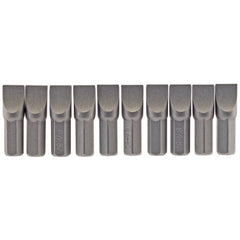 Draper Plain Slot Insert Bit, 8mm, 1/4" Hex, 25mm Long (Pack of 10) 64046