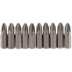 Draper PZ Type Insert Bit, 1/4" Hex, 25mm Long, No.2 (Pack of 10) 64048