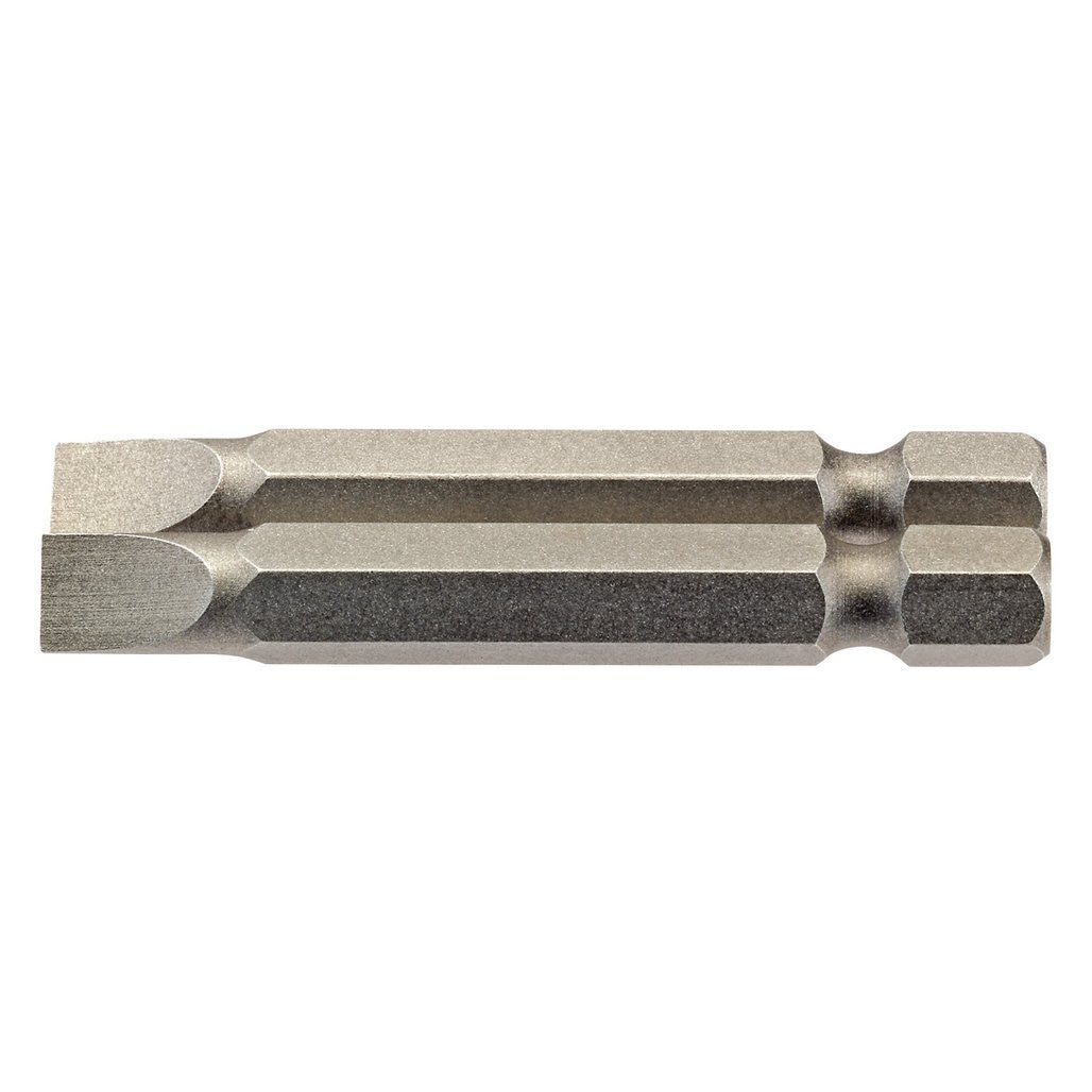 Draper Plain Slot Insert Bit, 6mm, 1/4" Hex, 50mm Long (Pack of 2) 64096