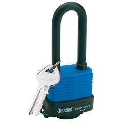 Draper Laminated Steel Padlock with Extra Long Shackle, 45mm 64177