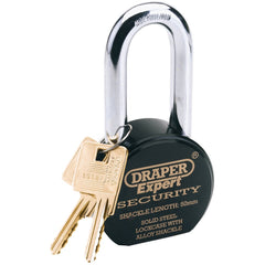 Draper Draper Expert Heavy Duty Stainless Steel Padlock and 2 Keys, 63 x 50mm