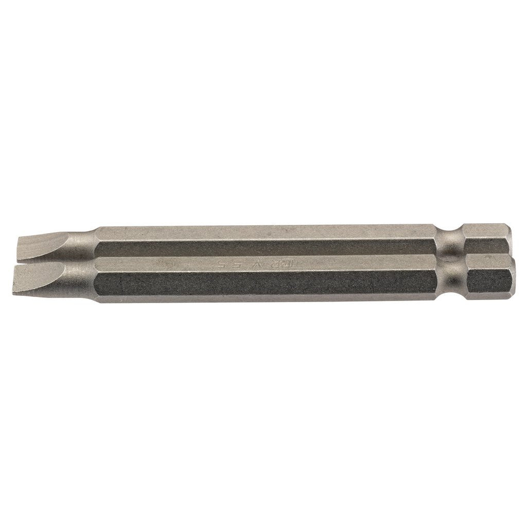 Draper Plain Slot Insert Bit, 5.5mm, 1/4" Hex, 75mm Long (Pack of 2) 64296