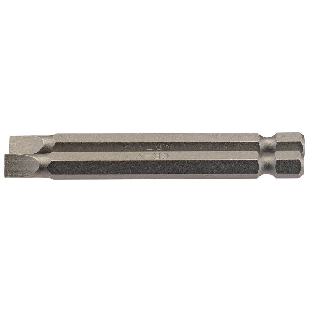 Draper Plain Slot Insert Bit, 6mm, 1/4" Hex, 75mm Long (Pack of 2) 64308