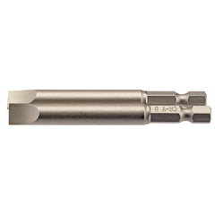 Draper Plain Slot Insert Bit, 8mm, 1/4" Hex, 75mm Long (Pack of 2) 64310