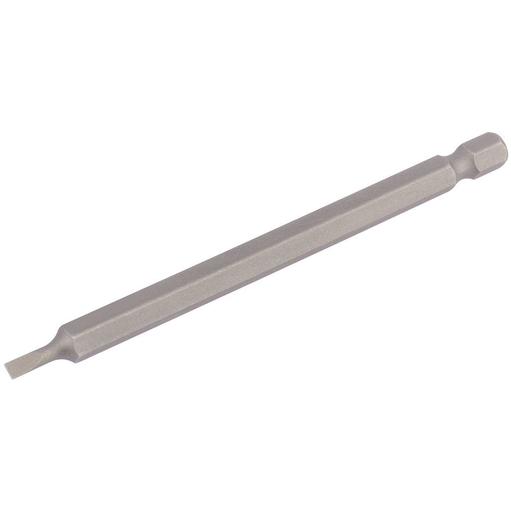 Draper Plain Slot Insert Bit, 3mm, 1/4" Hex, 100mm Long (Pack of 1) 64341