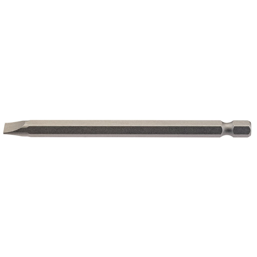 Draper Plain Slot Insert Bit, 6.5mm, 1/4" Hex, 100mm Long (Pack of 1) 64351