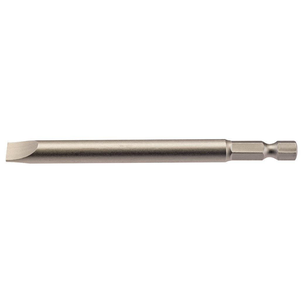 Draper Plain Slot Insert Bit, 8mm, 1/4" Hex, 100mm Long (Pack of 1) 64358