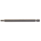 Draper Hexagonal Insert Bit, 4mm, 1/4" Hex, 100mm Long (Pack of 1) 64373