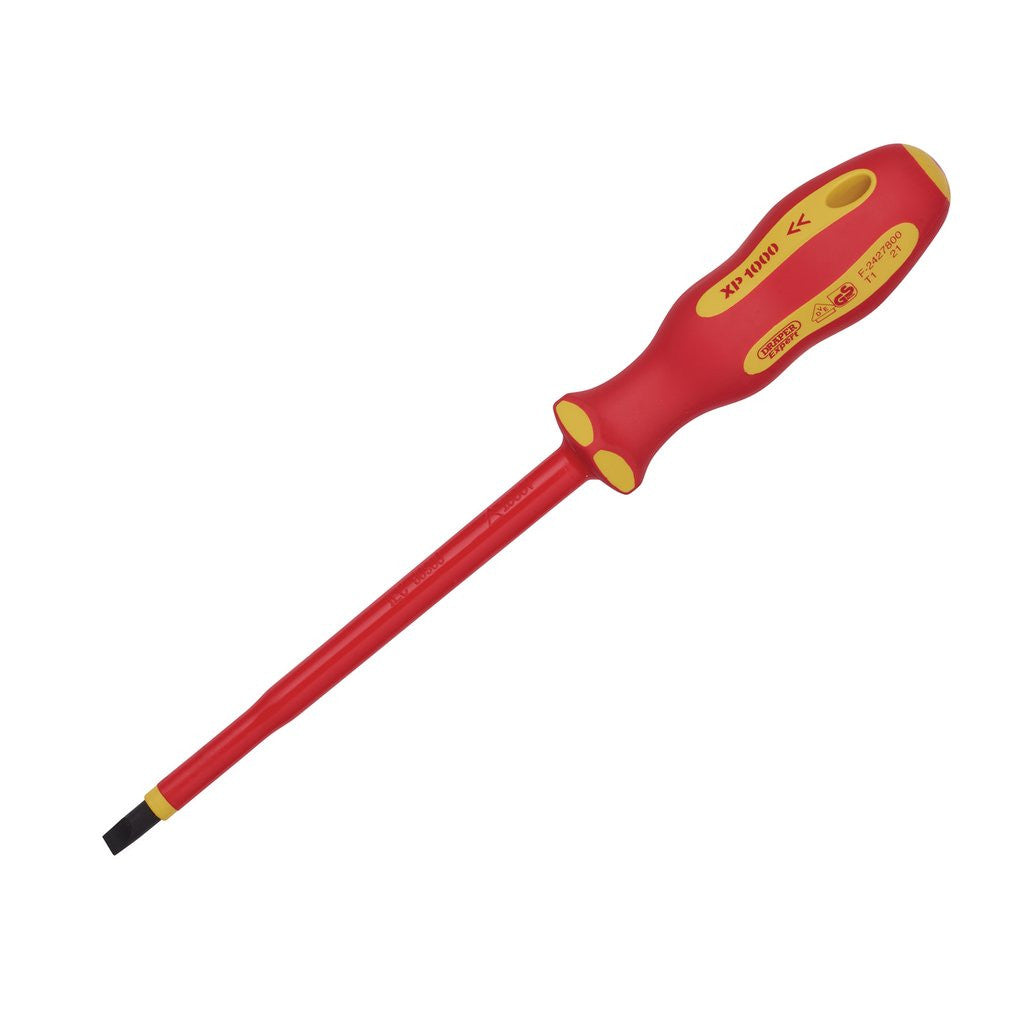 Draper XP1000® VDE Plain Slot Screwdriver, 6.5 x 150mm 64422