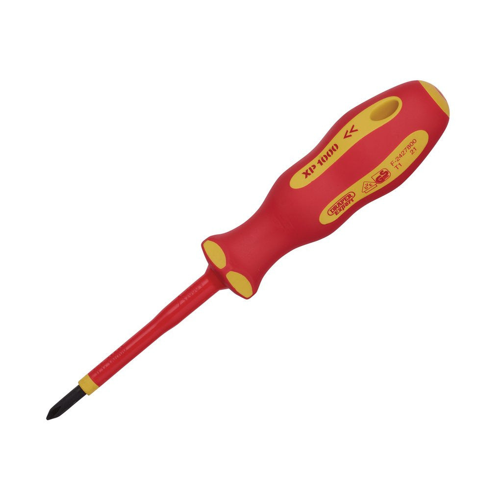 Draper XP1000® VDE Cross Slot Screwdriver, No.1 x 80mm 64429