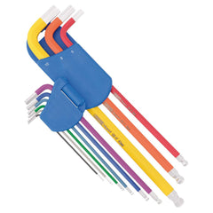 Draper Expert Metric Extra Long Hex. and Ball End Key Set, Colour Coded (9 Piece) 66134