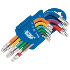 Draper Expert TX-STAR® Metric Coloured Short Arm Key Set (9 Piece) 66135