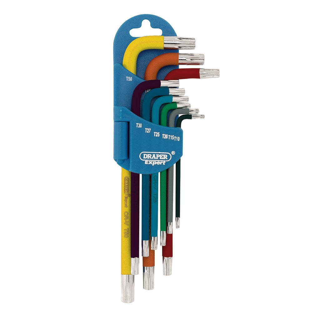Draper Expert TX-STAR® Metric Coloured Long Arm Key Set (9 Piece) 66143