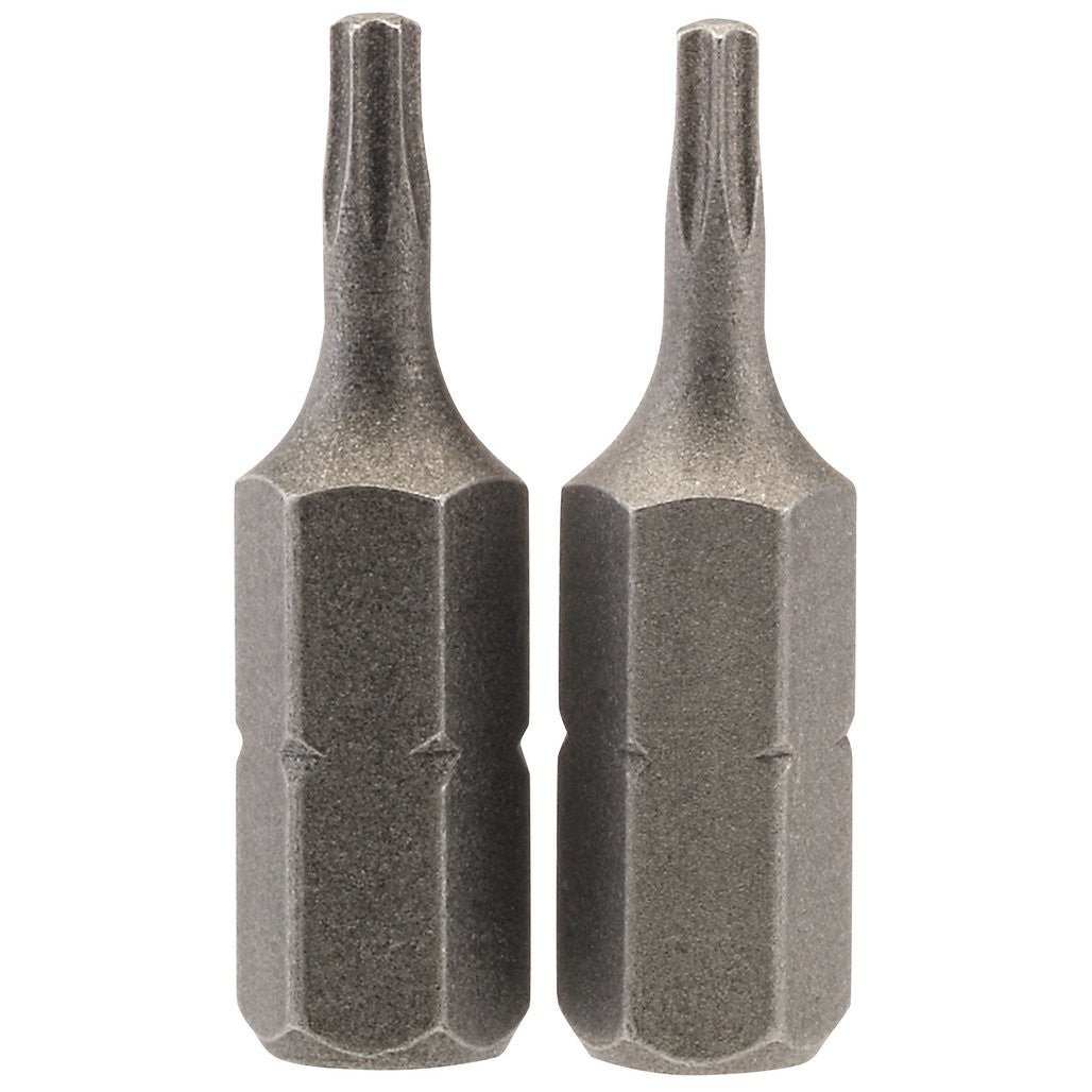 Draper TX-STAR® Insert Bit, 1/4" Hex, 25mm Long, T8 (Pack of 2) 66426