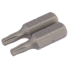 Draper TX-STAR® Insert Bit, 1/4" Hex, 25mm Long, T15 (Pack of 2) 66429