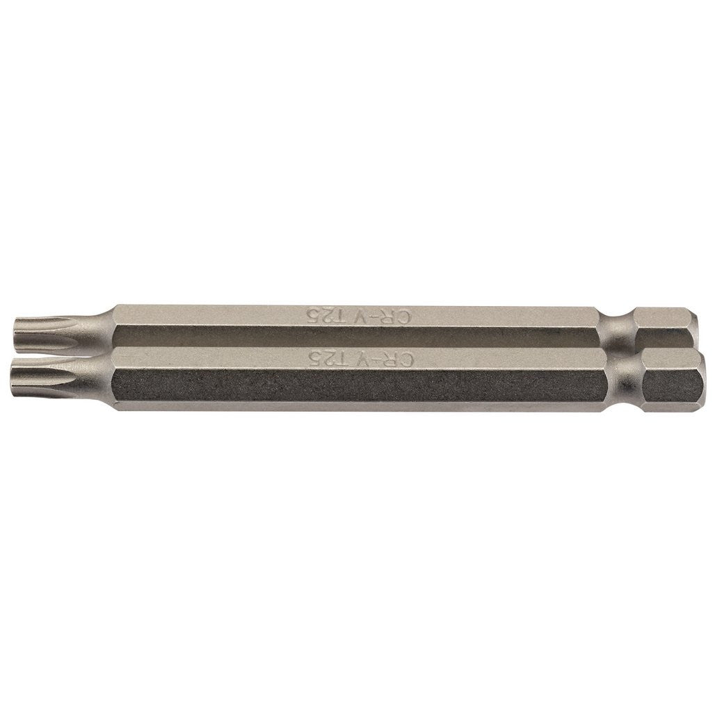Draper TX-STAR® Insert Bit, 1/4" Hex, 75mm Long, T25 (Pack of 2) 66849
