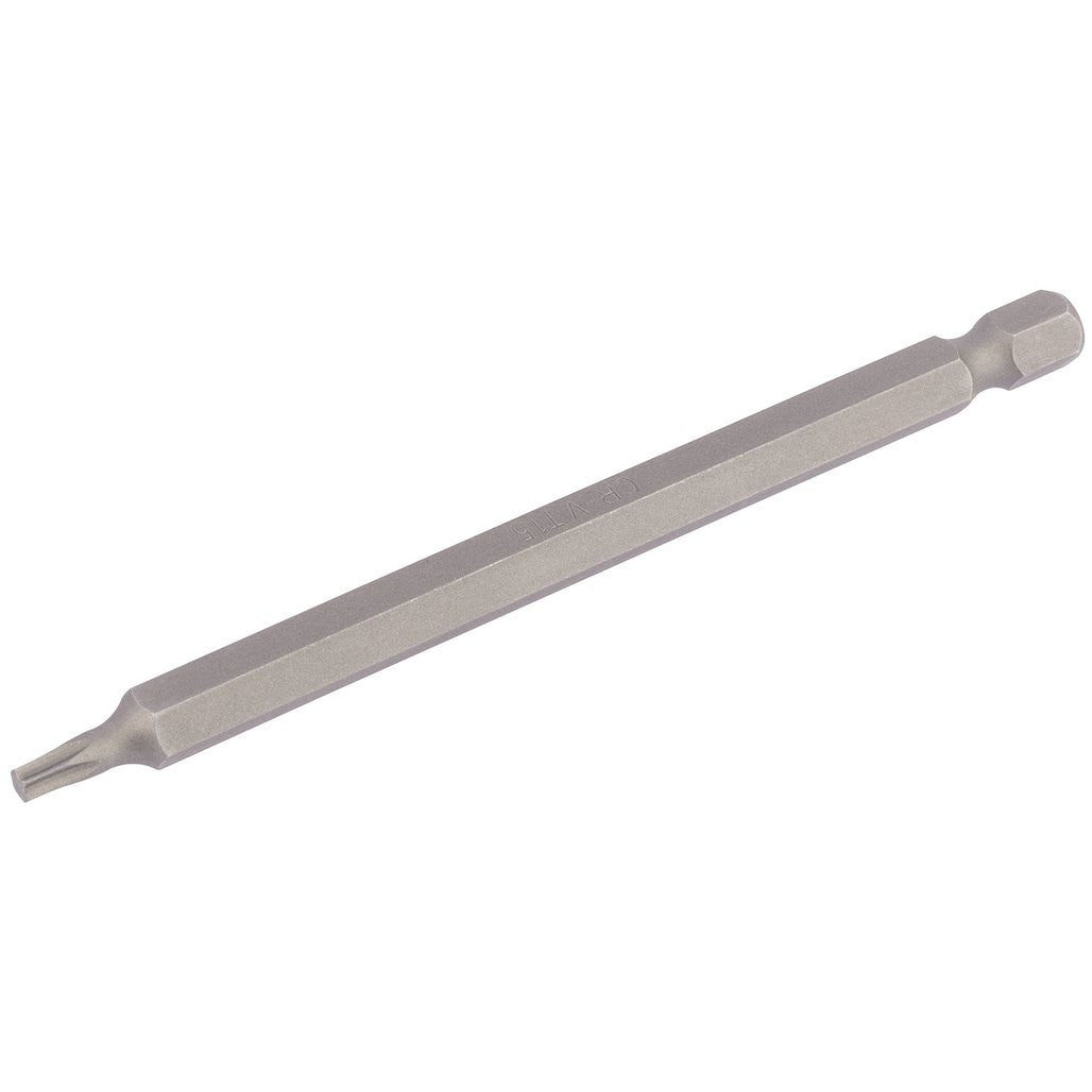 Draper TX-STAR® Insert Bit, 1/4" Hex, 100mm Long, T15 (Pack of 1) 66913