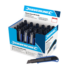 Silverline 18mm Snap-Off Knife Display Box 36pce 675097