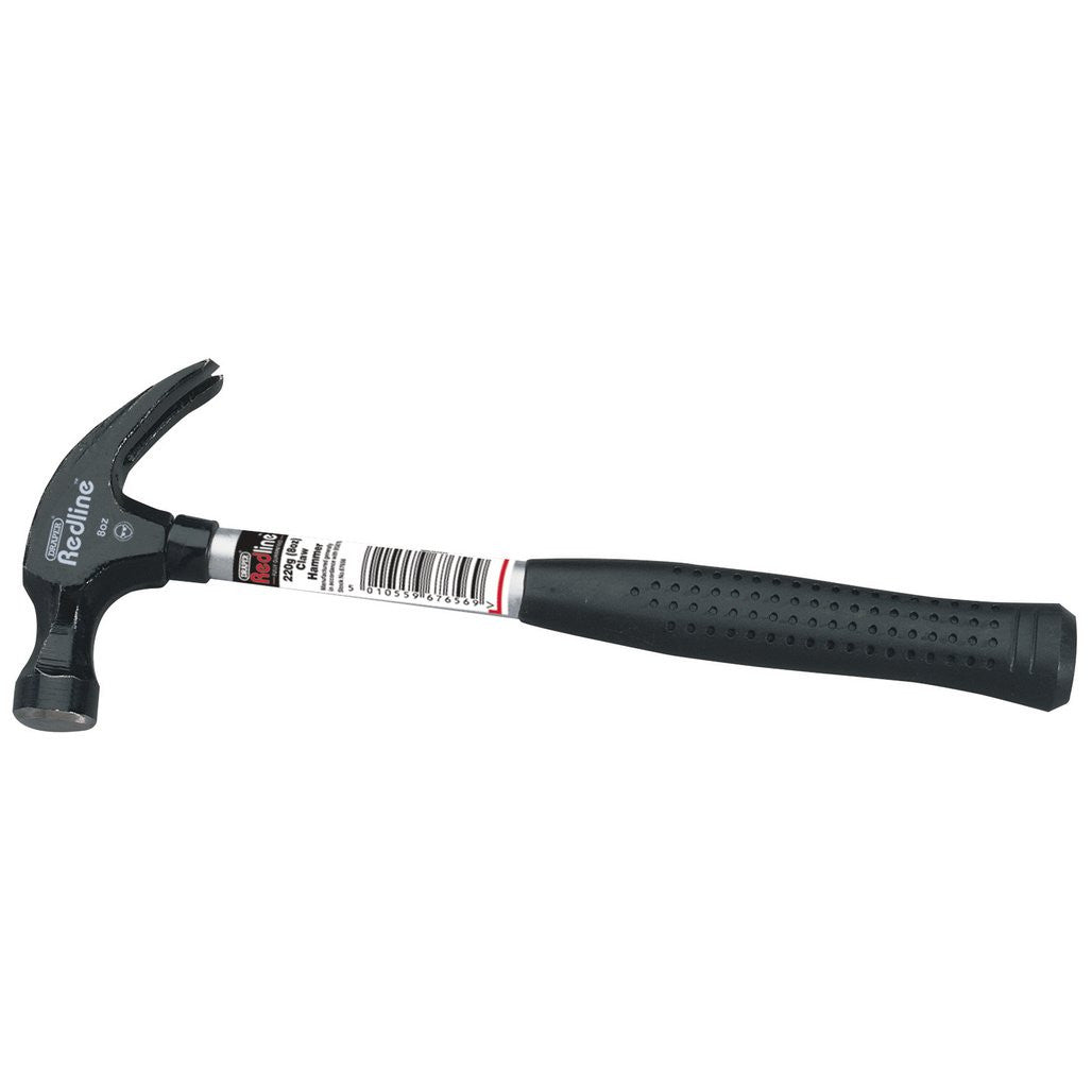 Draper Redline® Claw Hammer with Steel Shaft, 225g/8oz 67656