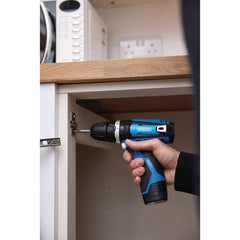Draper 12V Combi Drill, 1 x 1.5Ah Battery, 1 x Fast Charger 70256