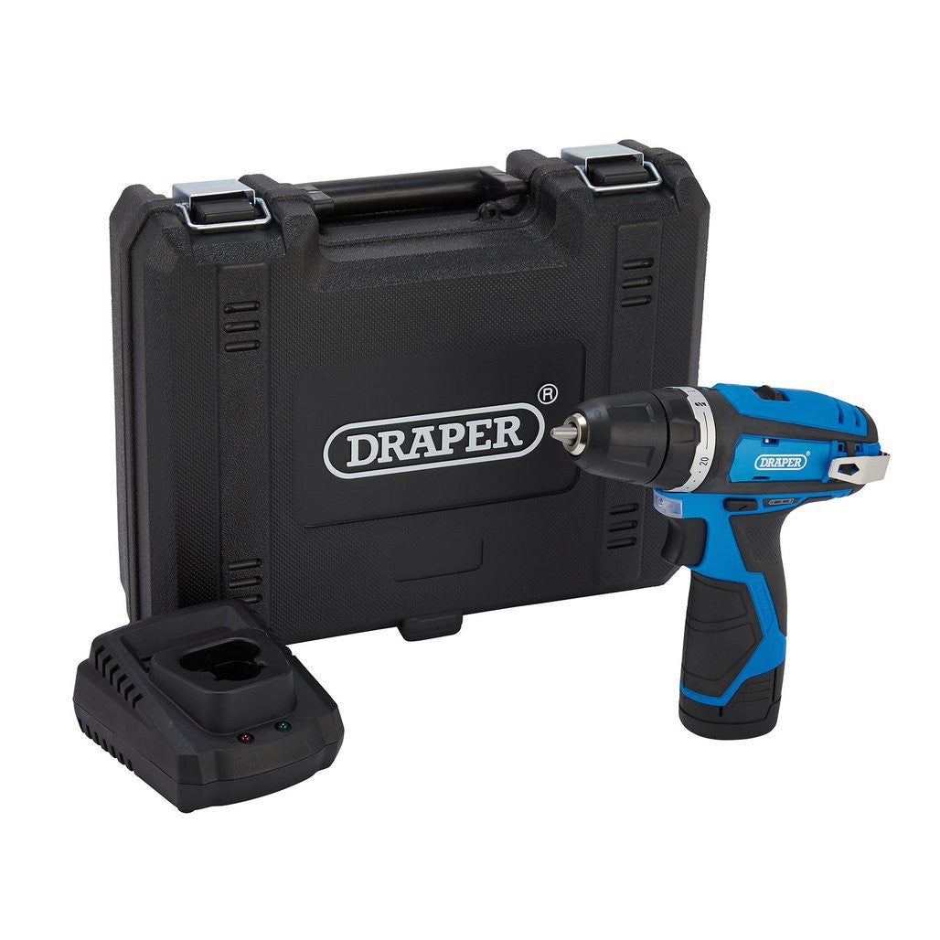 Draper 12V Drill Driver, 1 x 1.5Ah Battery, 1 x Fast Charger 70328