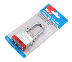 Hilka 40mm Long Shackle Laminated Padlock 70606040