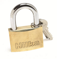 Hilka 60mm Heavy Duty Brass Padlock 70700060