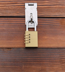 Hilka 38mm Brass Combination Padlock 70760038