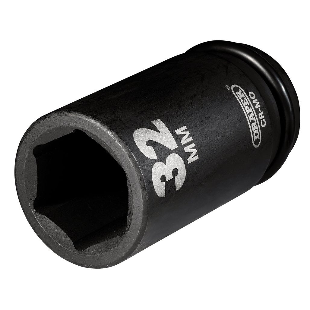 Draper Hi-TORQ® Deep Impact Socket, 3/4" Sq. Dr., 32mm 71924